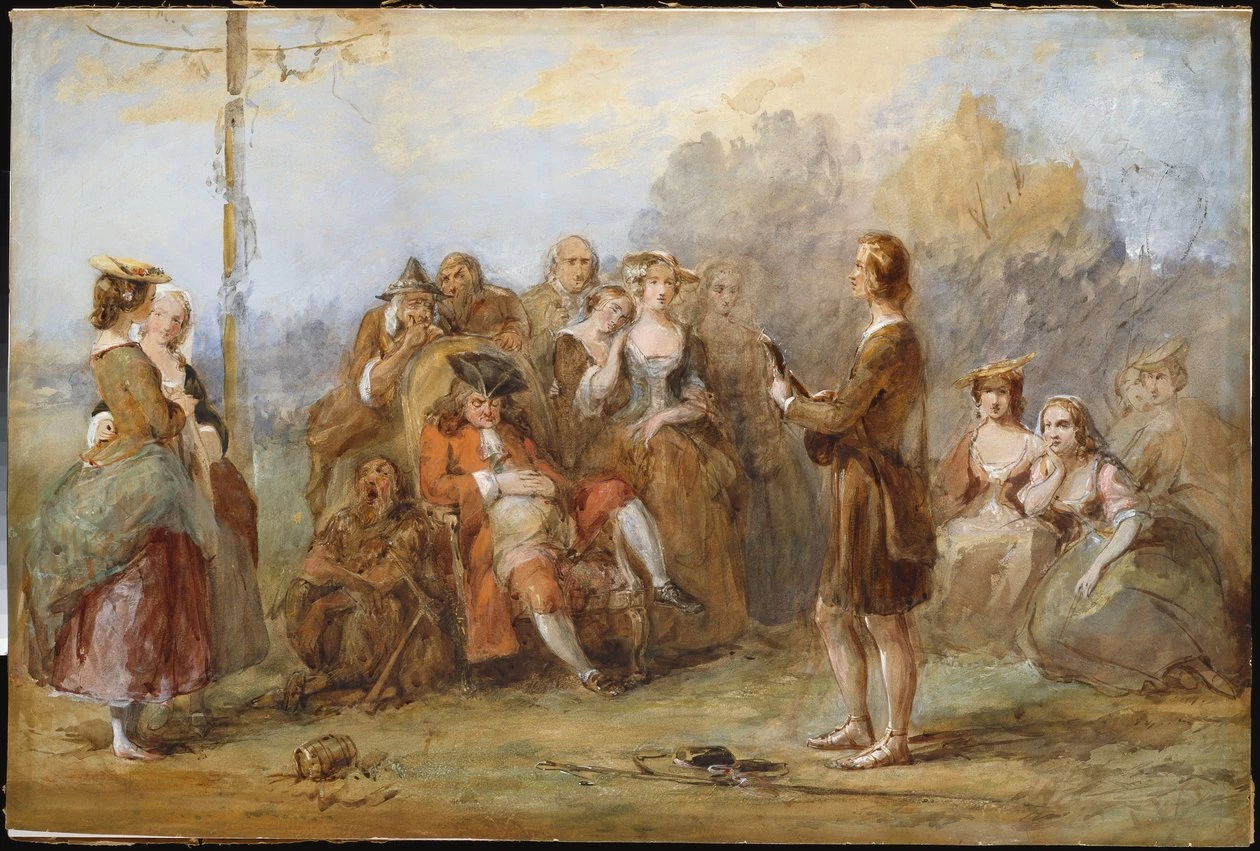 Il menestrello, anni 1840